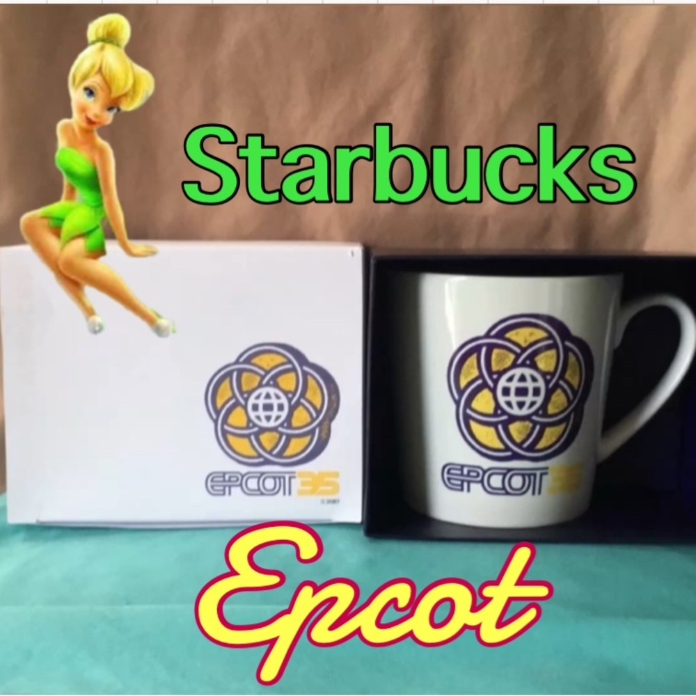 🆕 Epcot 35th Anniversary Starbucks Mug WDW